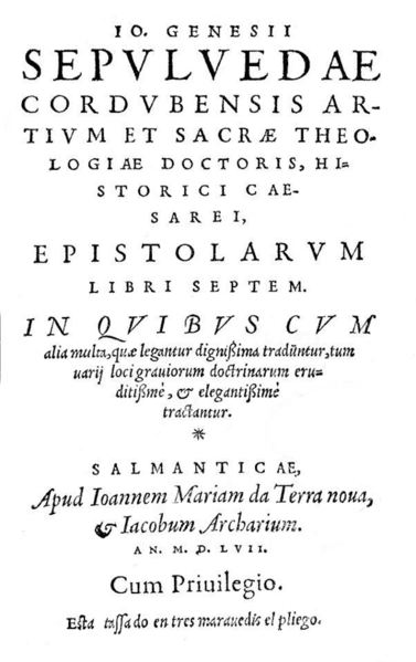 File:Juan Ginés de Sepúlveda (1557) Epistolarum libri septem.png