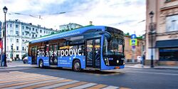 KamAZ-6282 electric bus on line T25 in Moscow.jpg
