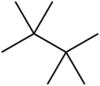 Skeletal formula of tetramethylbutane
