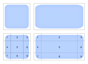 File:Traditional scaling vs 9-slice scaling.svg