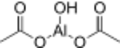 Skeletal formula of aluminium diacetate