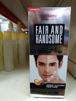 Fair and Handsome - Skin-Whitening Product in Supermarket - Bandarawela - Hill Country - Sri Lanka (14122094934).jpg