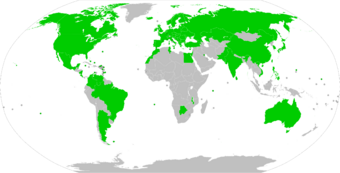 Hague Service Convention contracting parties.svg