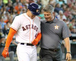 Nate Lucero and George Springer in June 2014.jpg