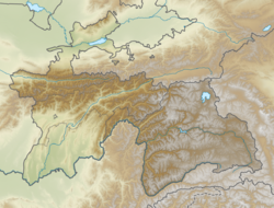 Location map/data/Tajikistan is located in Tajikistan