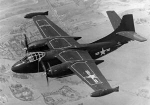 AJ-1 in flight over California 1950.jpg
