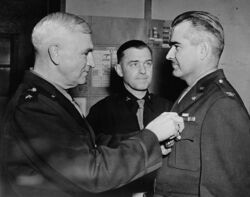Benjamin B. Talley receiving the Distinguished Service Medal from Major-General Simon Bolivar Buckner Jr.jpg