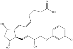 Cloprostenol structure.png
