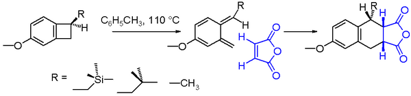 Scheme 2. benzocyclobutane ring opening