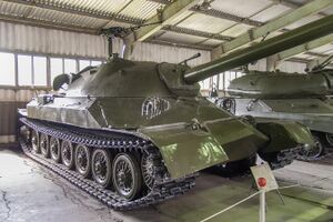 IS-7 in the Kubinka Tank Museum with an IS-4 in the background