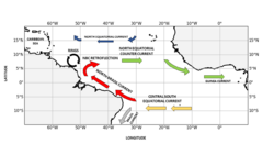 Schematic map North brazil Current retroflection and rings.png