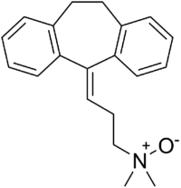 Skeletal formula of amitriptylinoxide