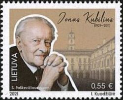 Jonas Kubilius 2021 stamp of Lithuania.jpg