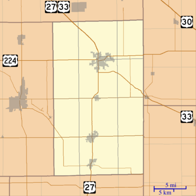 Location map of Adams County, Indiana.svg