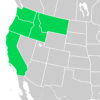 Symphyotrichum hendersonii distribution map: US — California, Idaho, Montana, Oregon, and Washington.