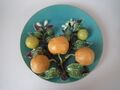 Wall Plate, 9.6 ins., coloured glazes, Palissy style, Menton, France.jpg