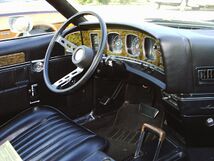 Shows the Javelin's driver-centered interior
