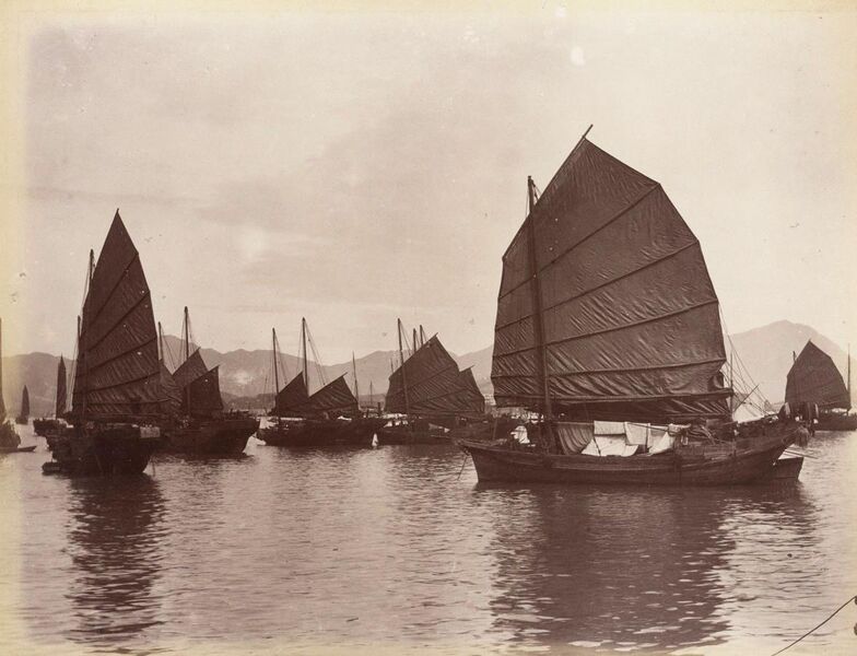 File:Guangzhou, Chinese Boats by Lai Afong, cа 1880.jpg