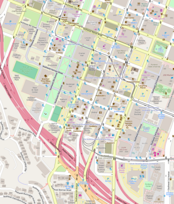Portland State University Campus OR - OpenStreetMap.png