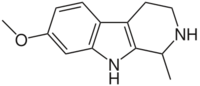 Tetrahydroharmine structure.svg