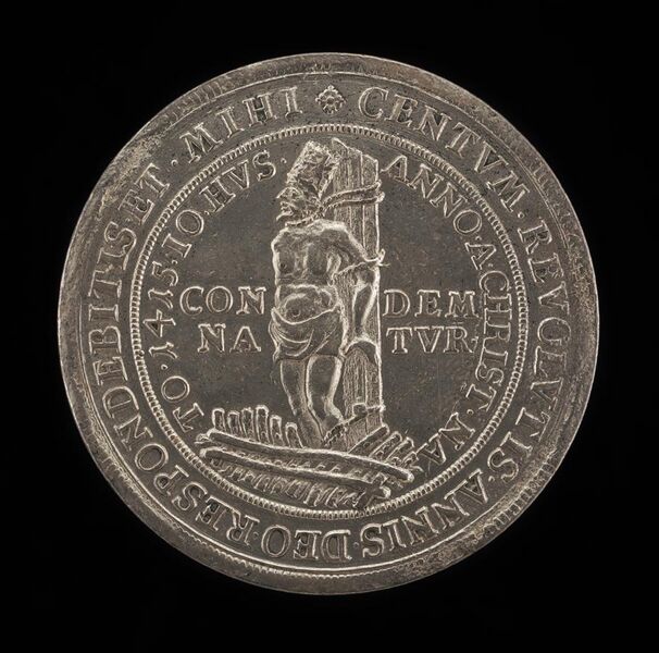 File:German or Austrian 16th Century, John Huss Centenary Medal (reverse), 1515, NGA 45407.jpg