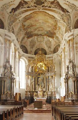 Nave and main altar - Augustinerkirche - Mainz - Germany 2017.jpg