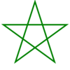 Pentagram green.svg