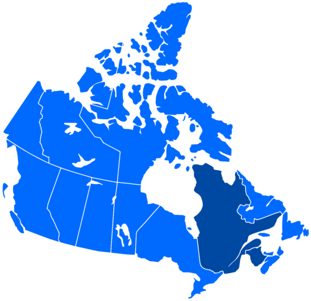 File:French language distribution in Canada.png