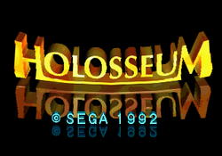 Title screen of Holosseum.