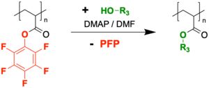 Transesterification of PPFPA