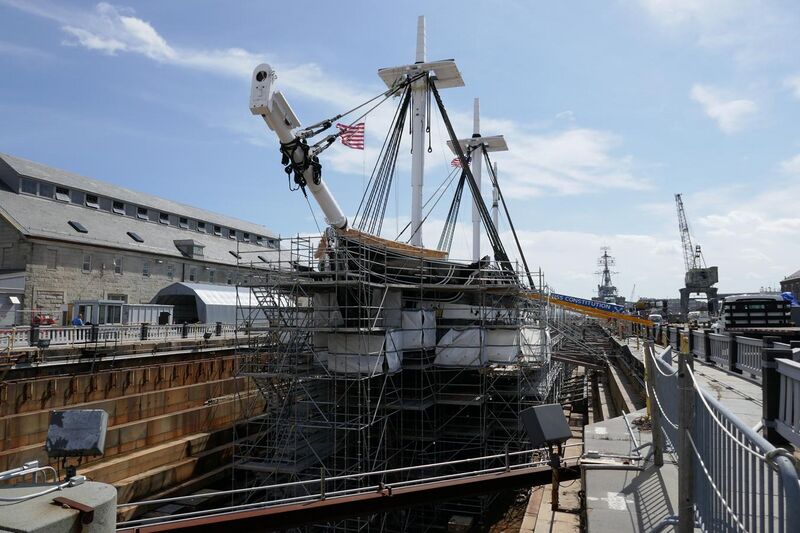 File:USS Constitution in drydock in Boston, 2016.JPG