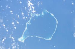 Aerial image of Funafuti atoll