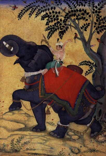 File:Kaiser Akbar bändigt einen Elefanten.jpg
