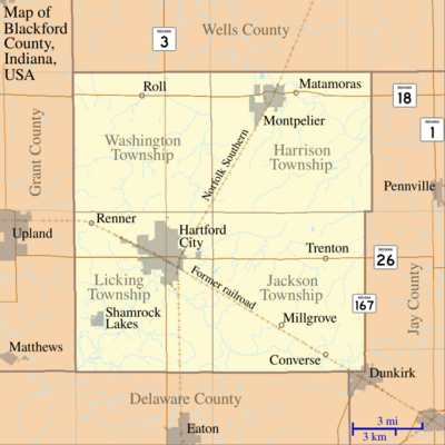 Map of Blackford County, Indiana.svg