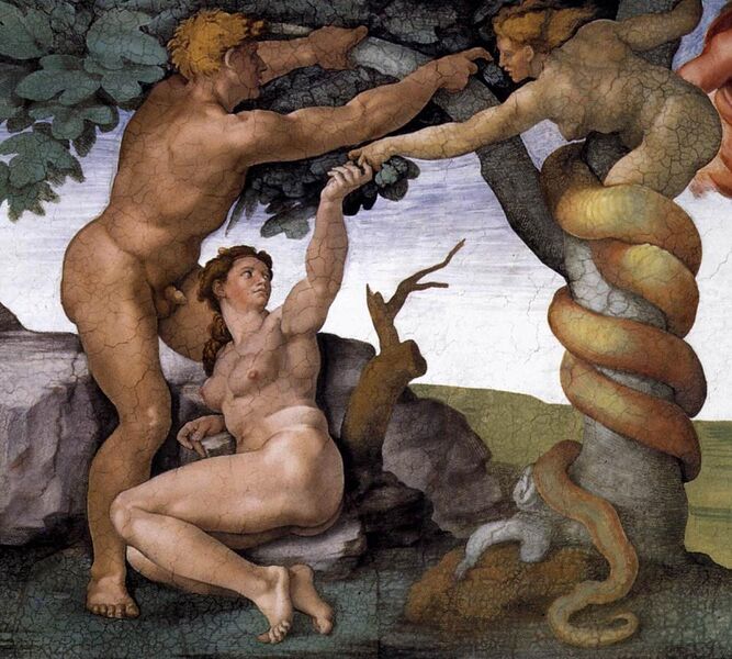 File:Michelangelo, Fall and Expulsion from Garden of Eden 04.jpg