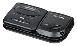 North American model 2 Sega CD and a model 2 Sega Genesis