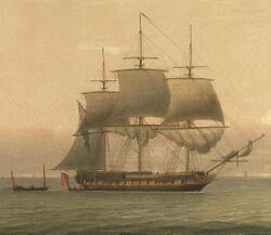 The arrival of the frigate H.M.S. 'Anson' (cropped).jpg