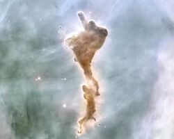 "Finger of God" Bok globule in the Carina Nebula.jpg