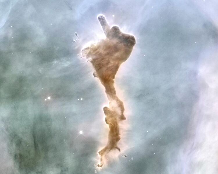 File:"Finger of God" Bok globule in the Carina Nebula.jpg