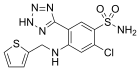 Structural formula of azosemide