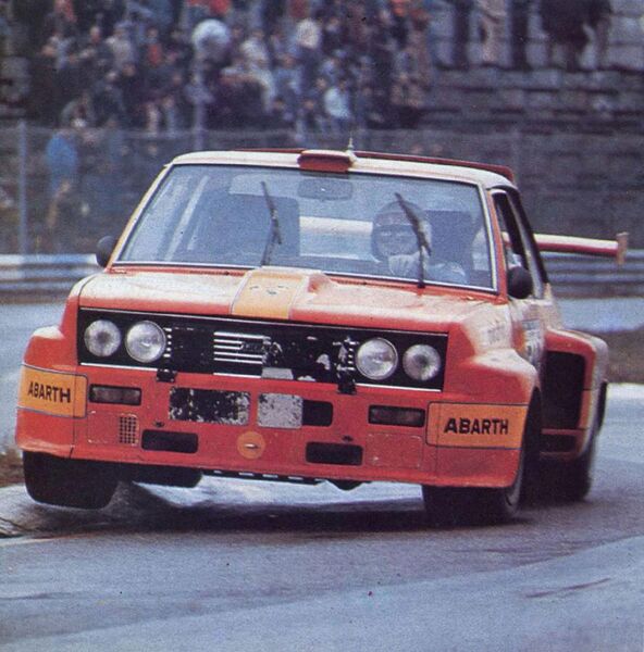 File:Fiat Abarth 031 - Giorgio Pianta (1975 Automotive Tour of Italy, Imola round).jpg