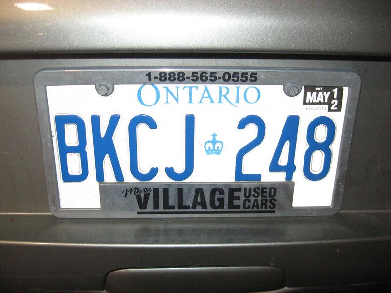 File:License plates of Ontario 2120.jpg