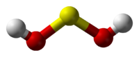 3D ball model of sulfoxylic acid