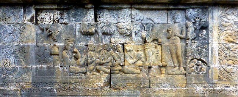 File:Borobudur - Lalitavistara - 071 W, The Bodhisattva meets with Arada Kalama (11249495494).jpg