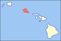 Map of Hawaii highlighting Oahu.svg