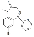 Methylbromazepam structure.png