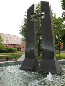 Midland Lutheran Fountain.JPG