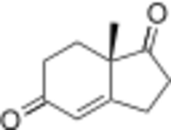 S)-7a-methyl-2,3,7,7a-tetrahydro-1H-indene-1,5(6H)-dione.svg