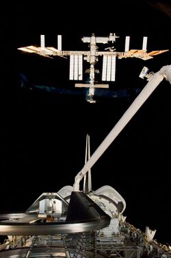 STS-129 Atlantis approaches ISS.jpg