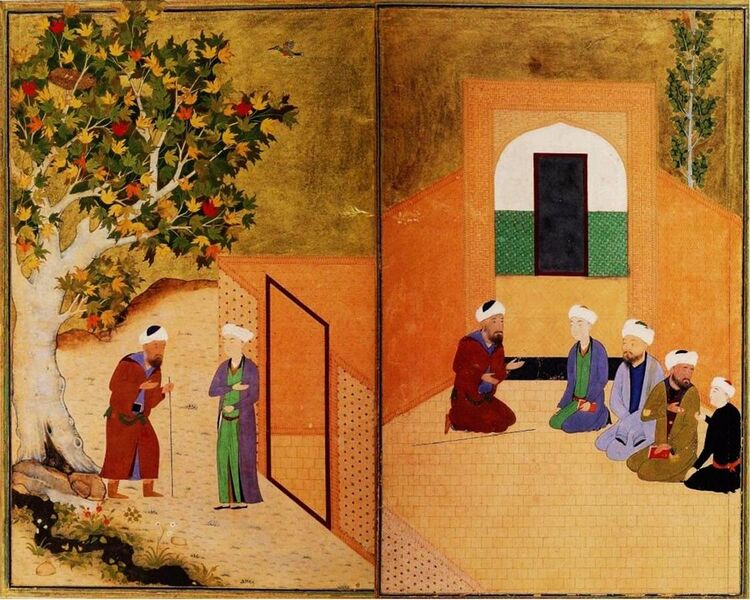 File:Sadi and the youth of kashgar Bukhara 1547.JPG